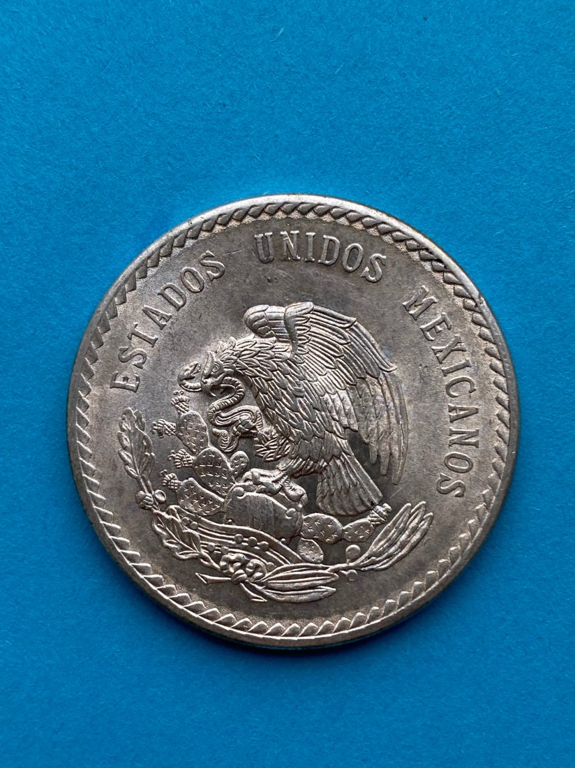  Mexico, 5 Pesos 1948, Silber (900), 30 gr., vz+   