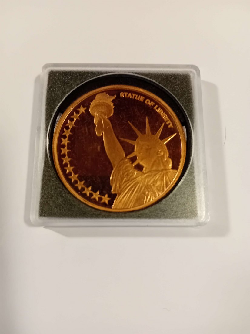  USA 1 Unzen Kupfermedaille(Feingehalt 999.9%)(6) Durchmesser 39,0 mmm, d=3,3 mm   