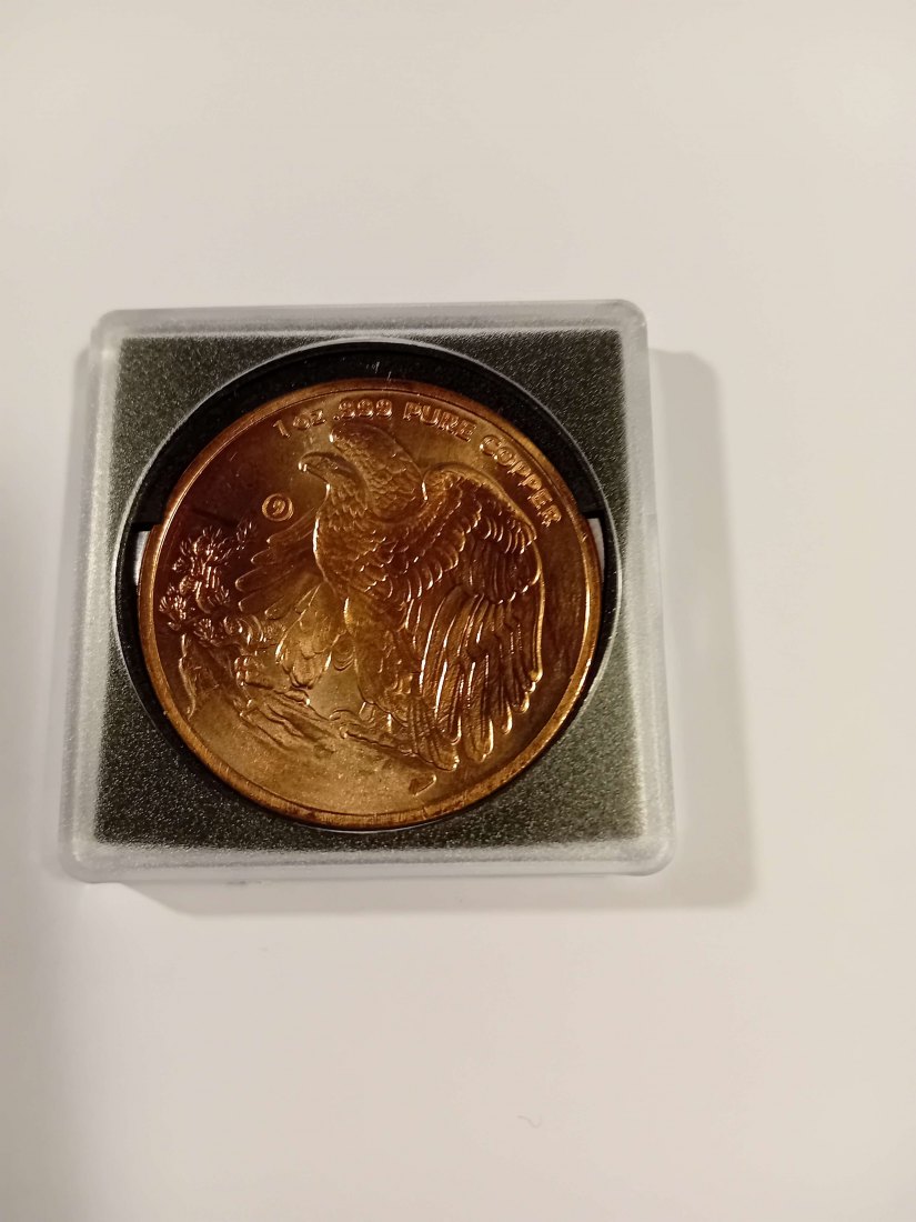  USA 1 Unzen Kupfermedaille(Feingehalt 999.9%)(7) Durchmesser 39,0 mmm, d=3,3 mm   
