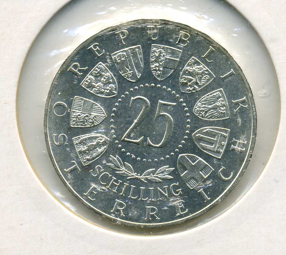  25 Schilling 1955 Bundestheater vz/st   