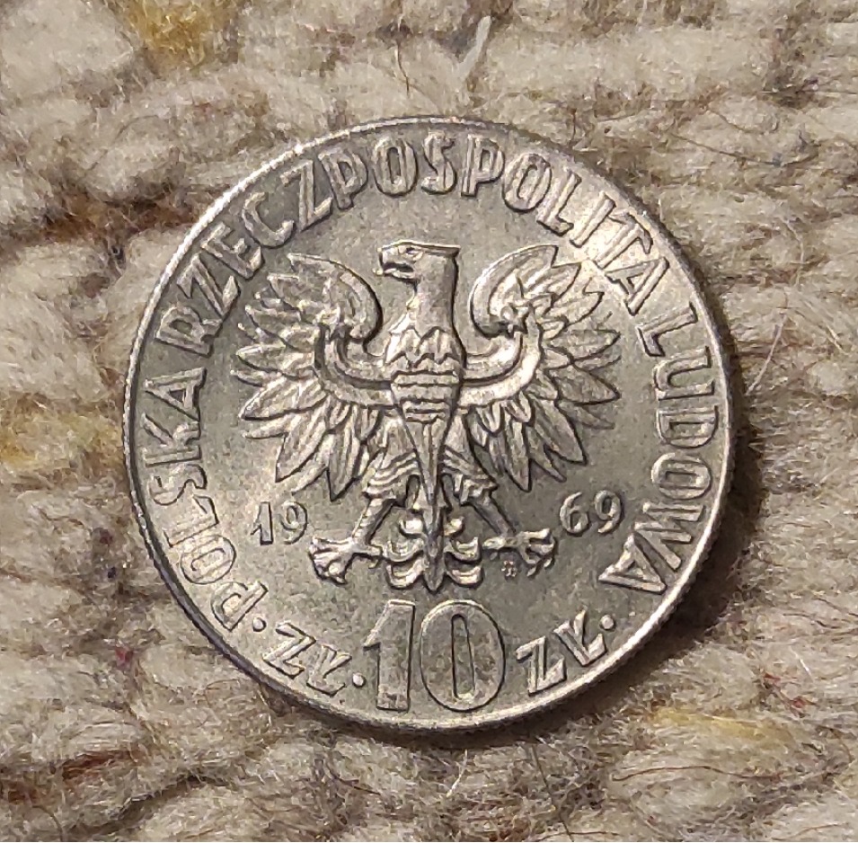  Polen 10 Zlotych 1969 Kopernikus   