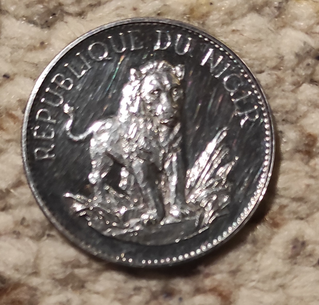  Niger 10 Francs 1968 SILBER leichte Patina   