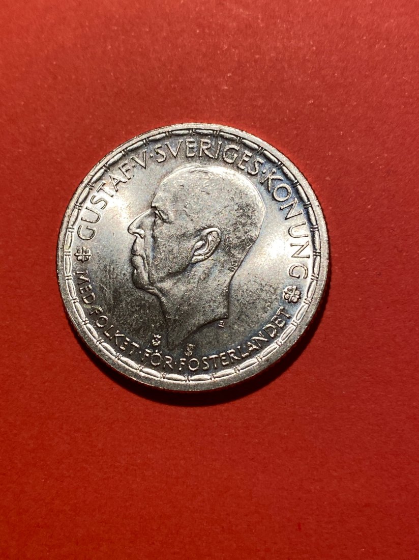  Schweden, 2 Kronen, 1950 Silber, 14,0 Gr., stgl.   