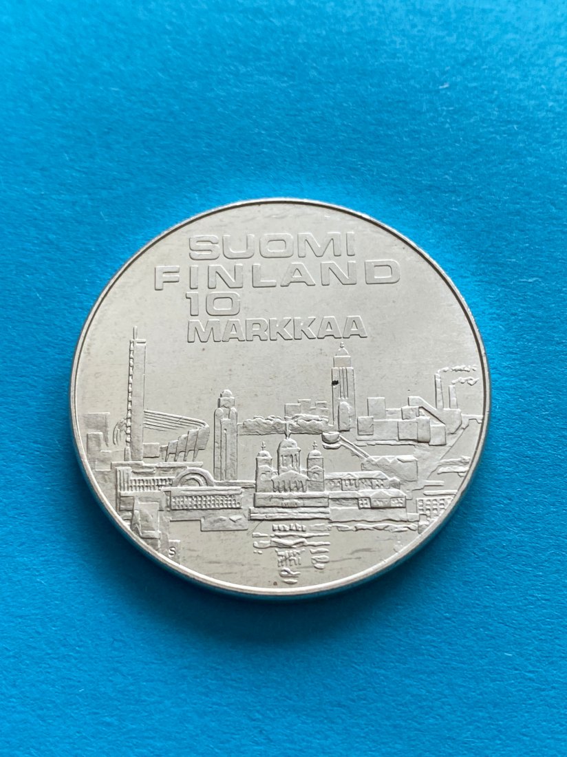  Finnland ,10 Markkaa, 1971, 14,0 Gr. Siber, stgl.,vz+   