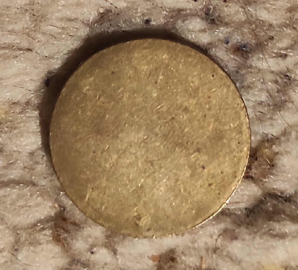  Token ohne jede Einprägung vermutlich Spieltoken   