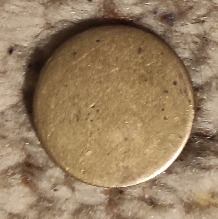  Token ohne jede Einprägung vermutlich Spieltoken   