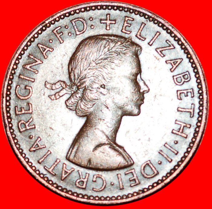  Ⰿ SHIP (1953-1970): GREAT BRITAIN★ HALF PENNY 1963! ELIZABETH II (1952-2022) LOW START ★ NO RESERVE!   