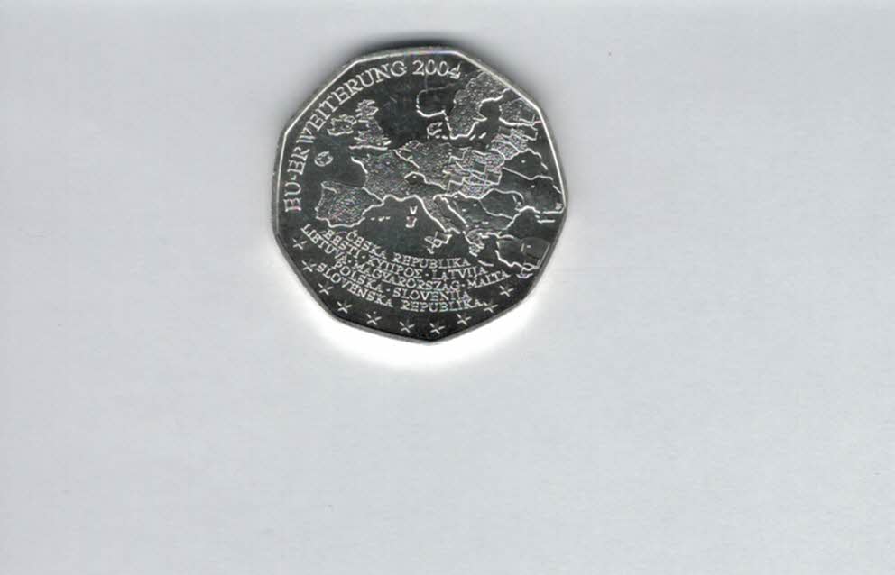  5 Euro 2004 EU-Erweiterung Österreich silber/8g fein Spittalgold9800 (4974/3   