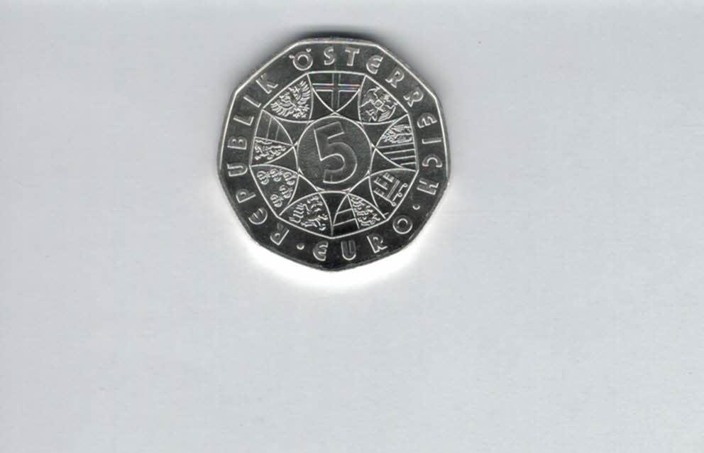  5 Euro 2004 EU-Erweiterung Österreich silber/8g fein Spittalgold9800 (4974/3   