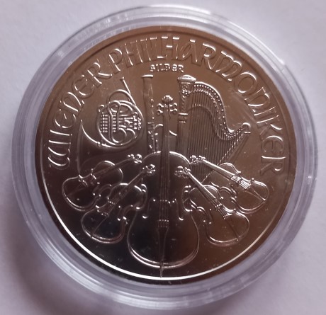 Österreich 1,5 Euro 2021 Wiener Philharmoniker 1 Oz Silber 31,1 gr