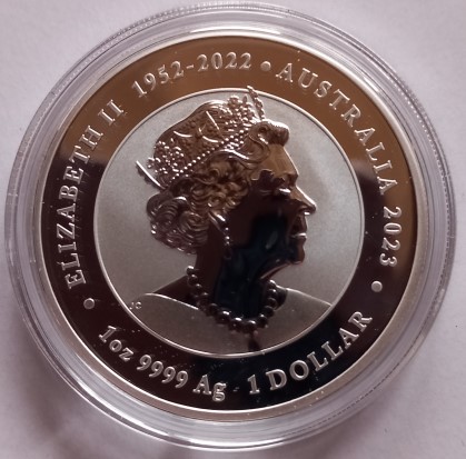  Australien 1 Dollar 2023 Dragon & Koi Chinese Myths & Legends 1 Oz Silber 31,1 gr   