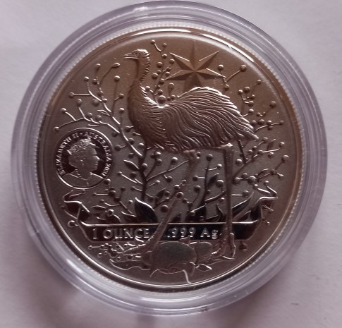 Australien 1 Dollar 2021 Coat of Arms Känguru und Emu 1 Oz Silber 31,1 gr