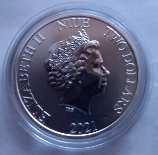  Niue  Disney 2 Dollar 2021 König der Löwen Hakuna Matata  1 Oz Silber 31,1 gr   