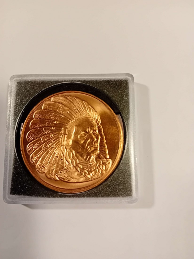  USA 1 Unzen Kupfermedaille(Feingehalt 999.9%)(3) Durchmesser 39,0 mmm, d=3,3 mm   