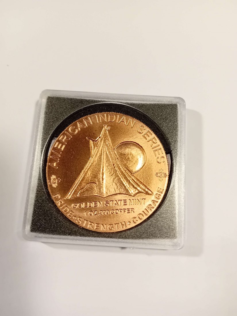  USA 1 Unzen Kupfermedaille(Feingehalt 999.9%)(3) Durchmesser 39,0 mmm, d=3,3 mm   