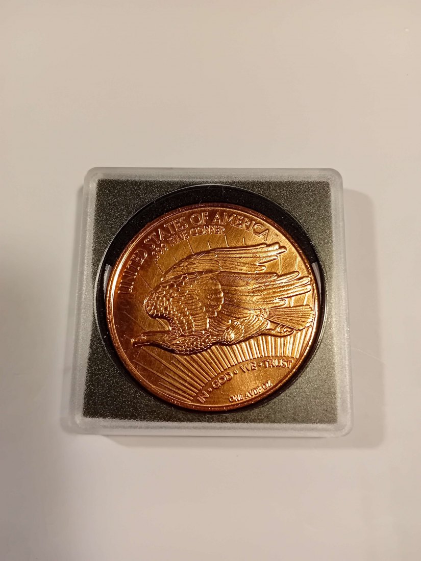  USA 1 Unzen Kupfermedaille(Feingehalt 999.9%)(4) Durchmesser 39,0 mmm, d=3,3 mm   