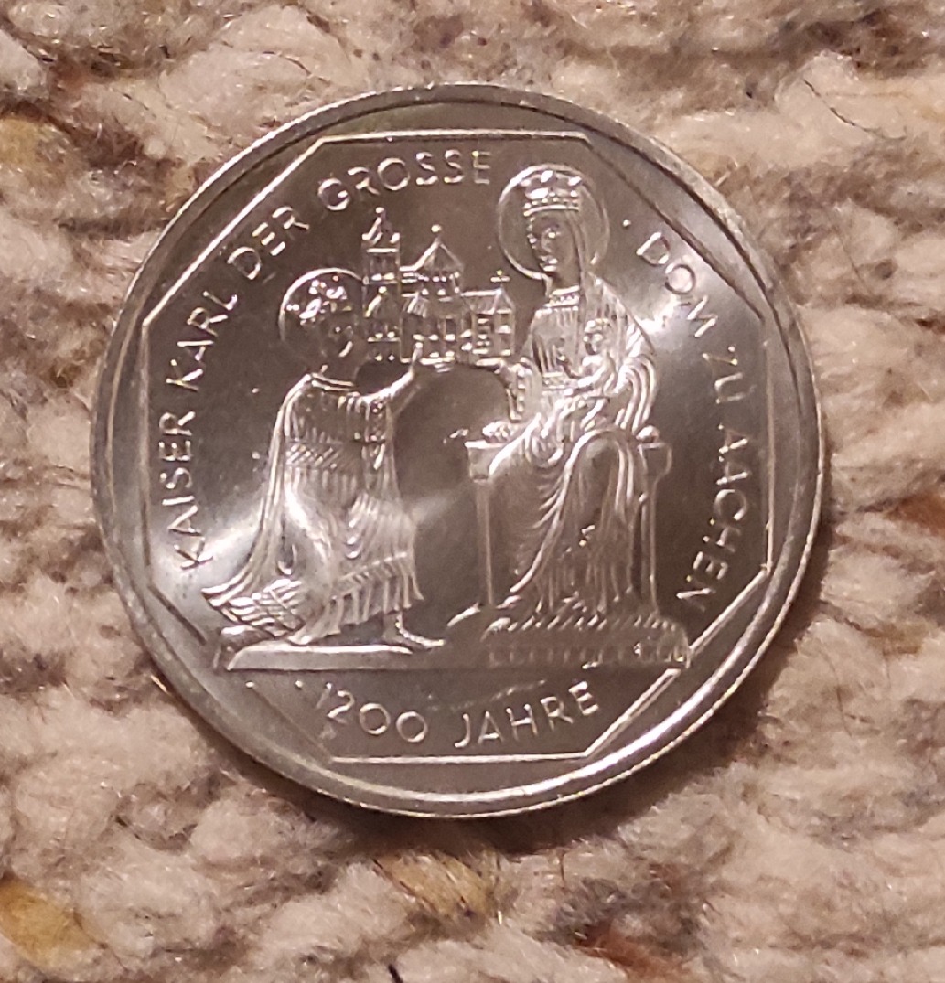  Deutschland 10 Mark 2000 G, Aachener Kathedrale   