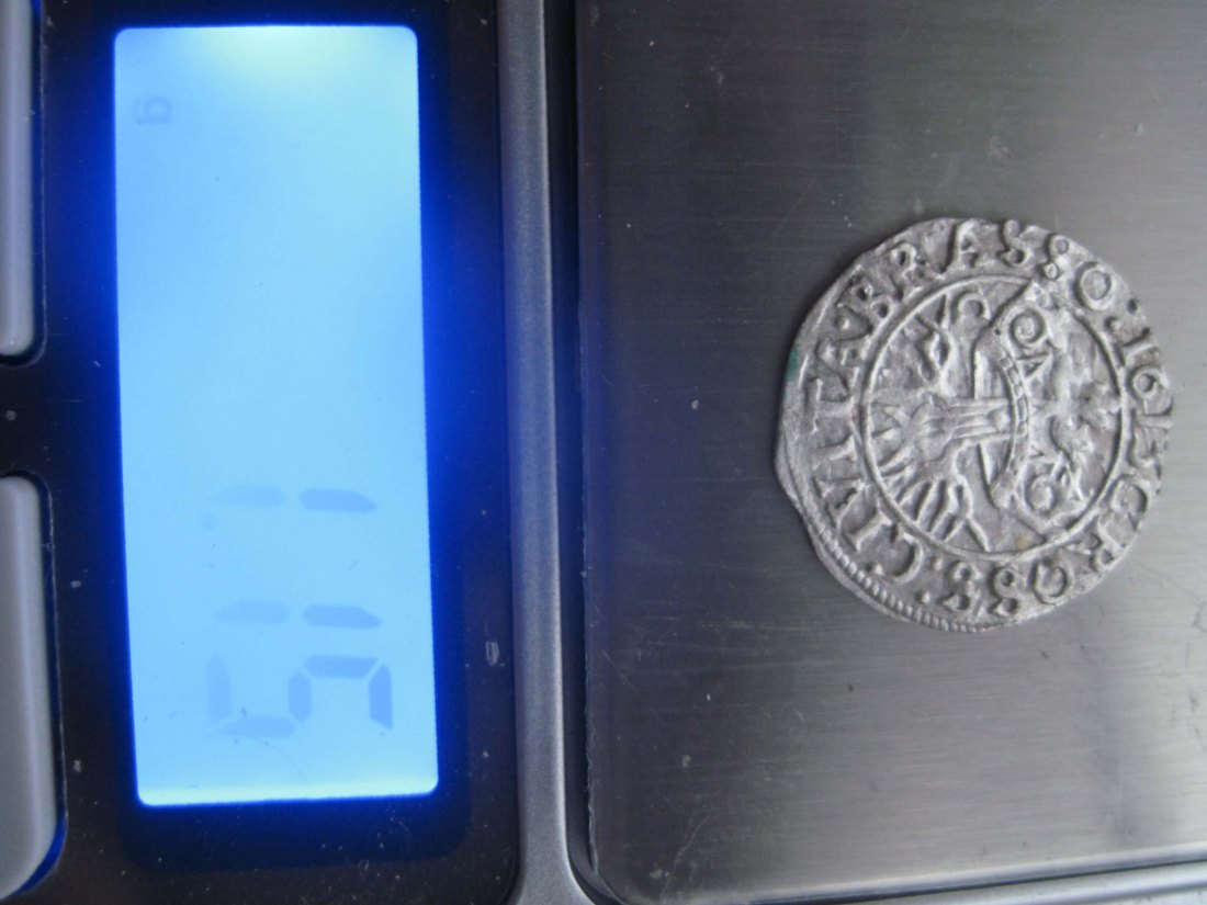  Unikum groschen Kronstadt ( Brasov) Transylvania year 1613 C Gabriel Bathory  MS condition   