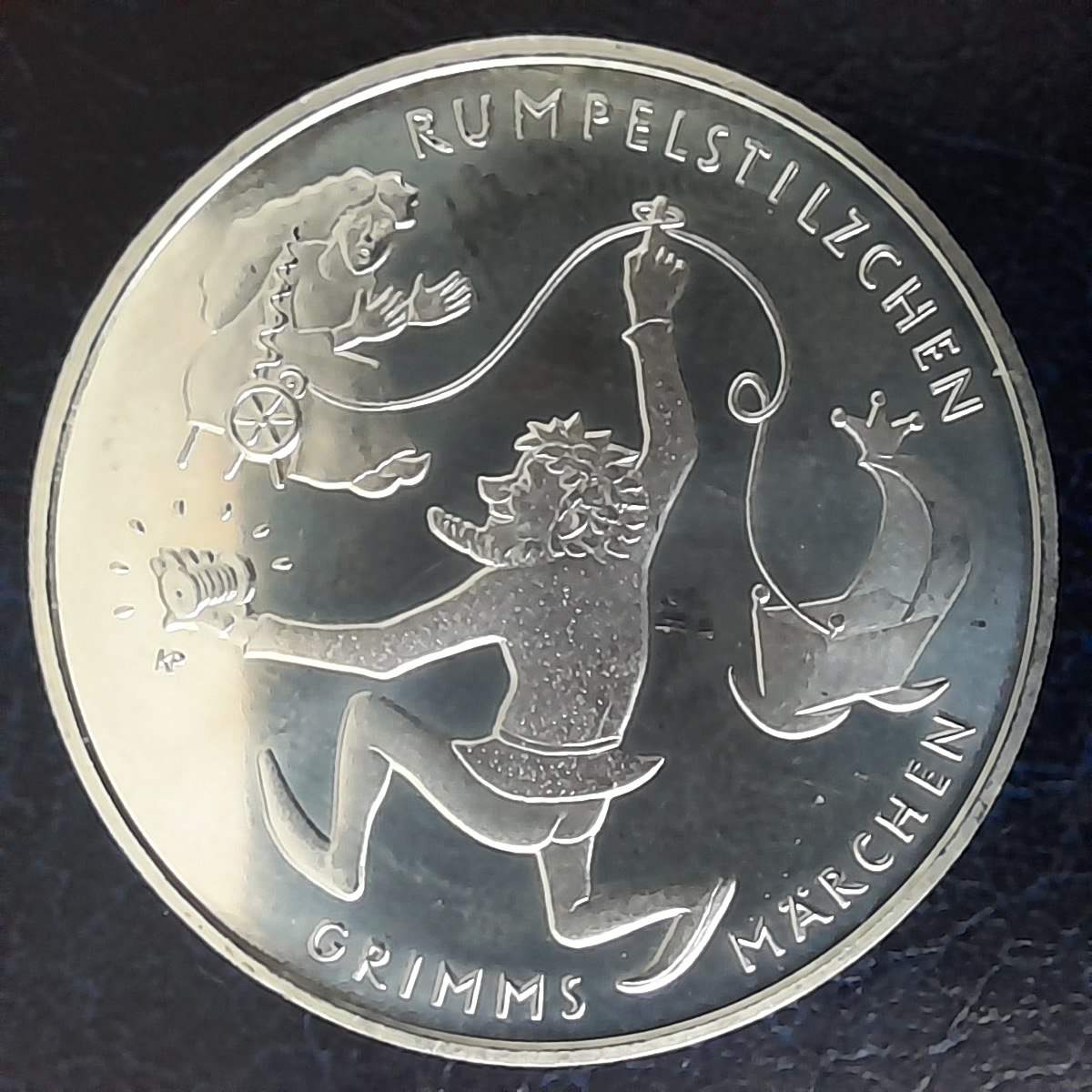  20 € DEUTSCHLAND Silbermünze Grimms Märchen - Rumpelstilzchen 2022 16,65g fein   