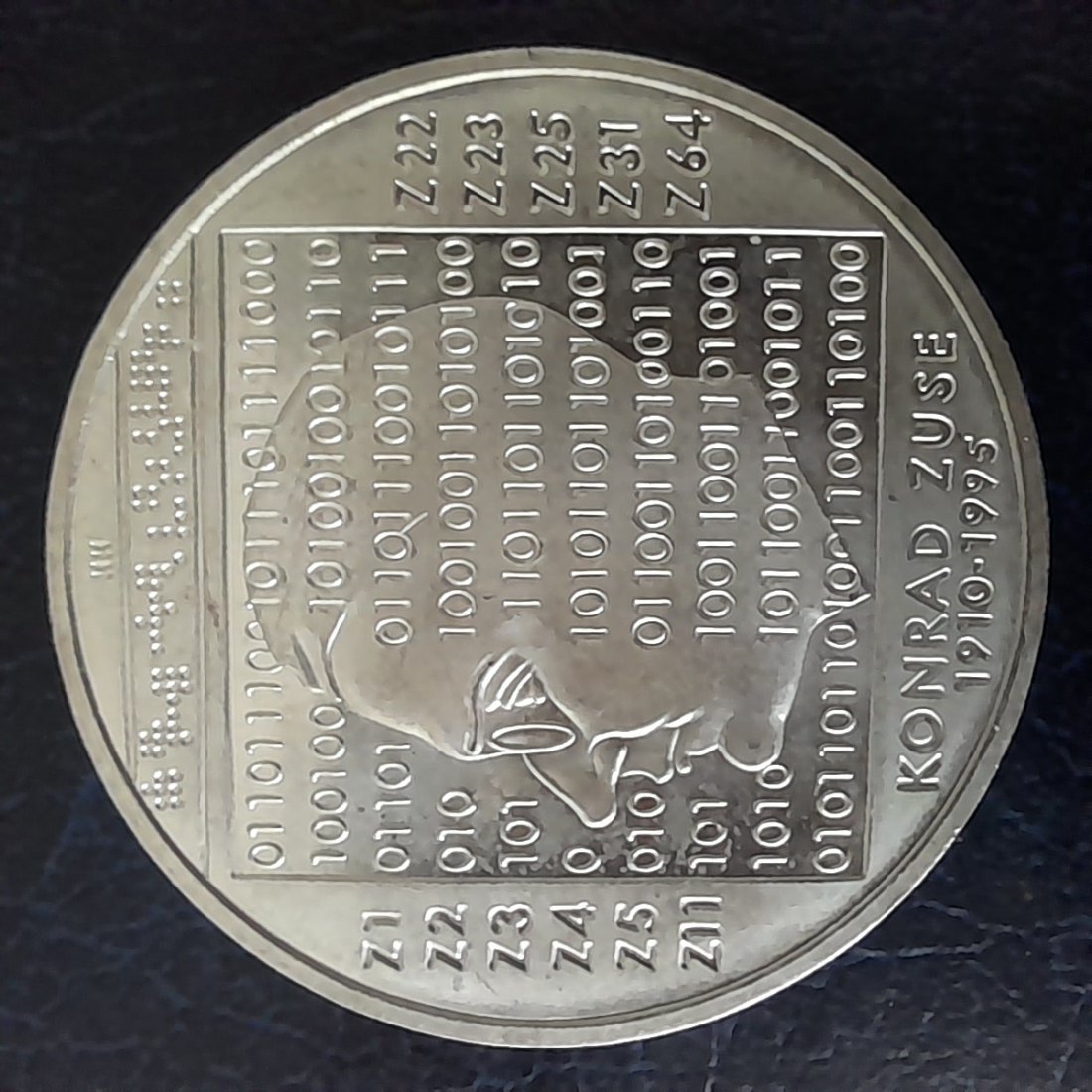  10 € DEUTSCHLAND Silbermünze 100. Geburtstag Konrad Zuse 2010 - Stempelglanz 16,65g fein   