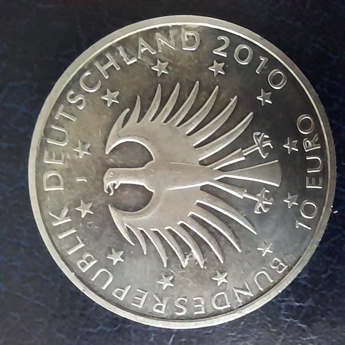  10 € DEUTSCHLAND Silbermünze 200. Geburtstag von Robert Schumann 2010 Stempelglanz 16,65g fein   