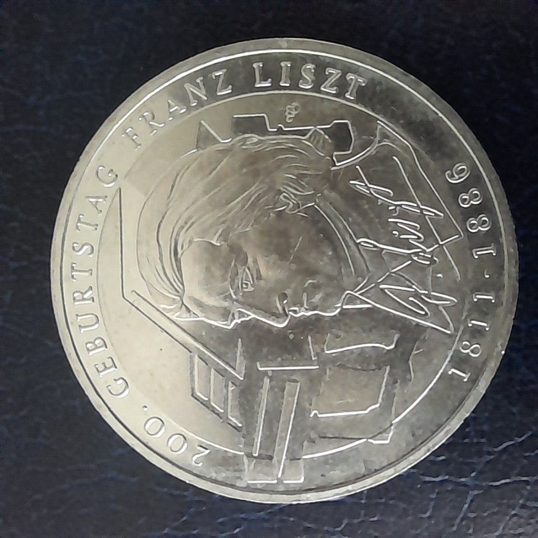  10 € DEUTSCHLAND Silbermünze 200. Geburtstag von Franz Liszt 2011 Stempelglanz 10 g fein   