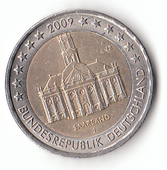 2 Euro Sondermünze Saarland 2009 J (F256) b.   