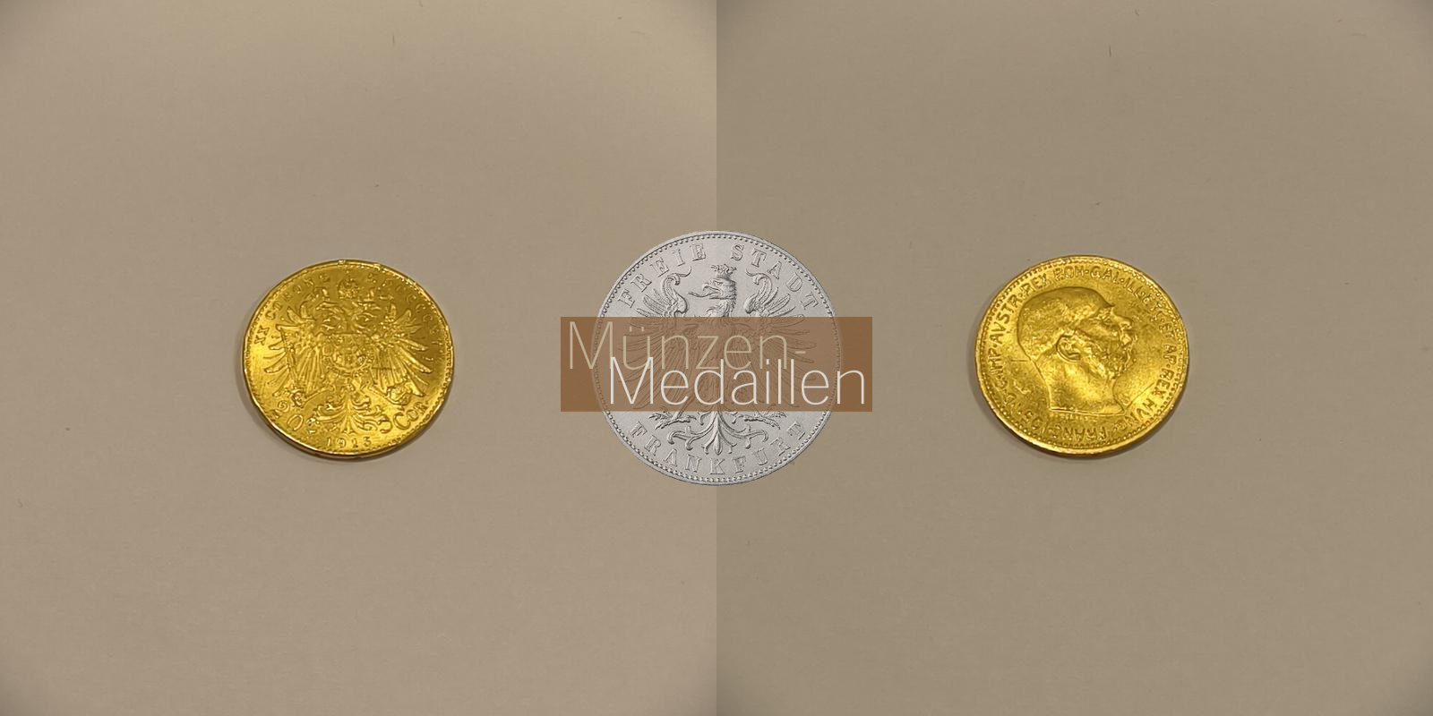 Österreich MM-Frankfurt Feingold: 6,10g 20 Kronen 1915 NP 