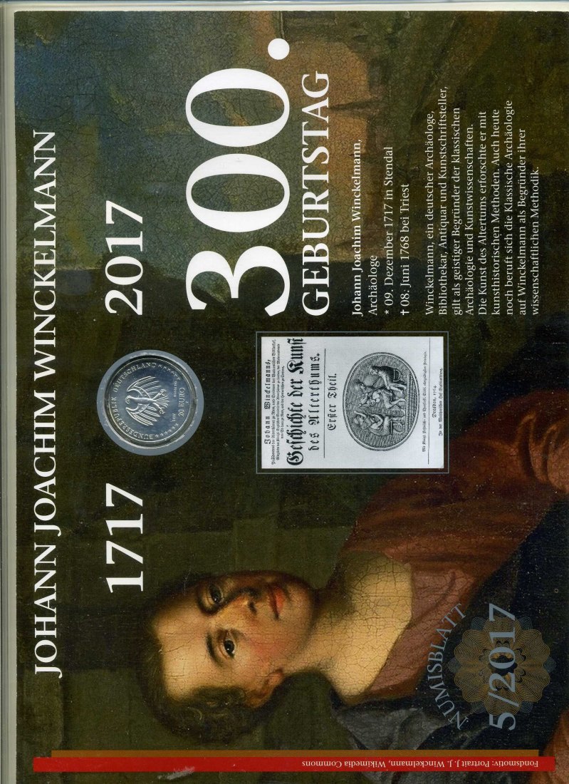  20 Euro 2017 Winckelmann im Numisblatt 5/2017 alles 1a   