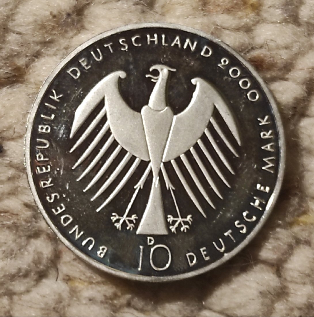  Deutschland 10 Mark 2000 SILBER   