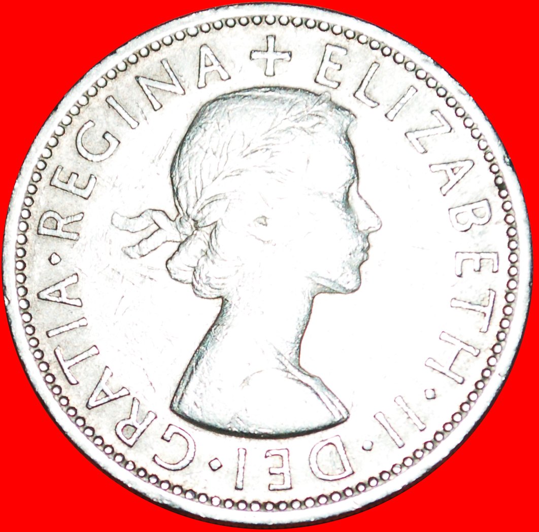  Ⰿ TUDOR ROSE (1953-1970): GREAT BRITAIN ★ FLORIN 1962★ELIZABETH II 1953-2022★LOW START ★ NO RESERVE!   