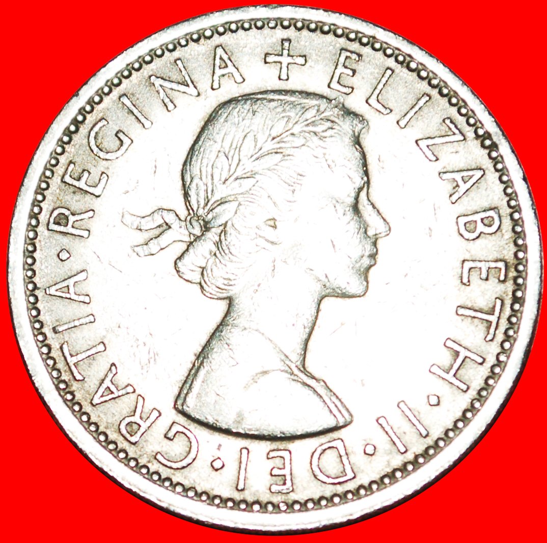 Ⰿ TUDOR ROSE (1953-1970): GREAT BRITAIN ★ FLORIN 1966★ELIZABETH II 1953-2022★LOW START ★ NO RESERVE!   