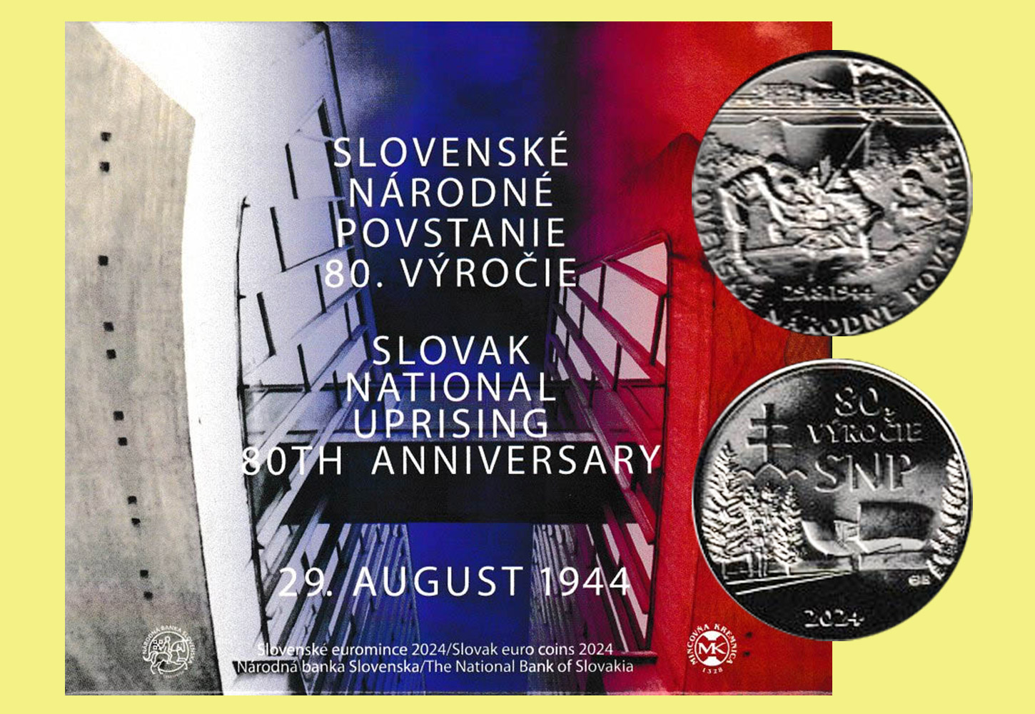  Offiz. KMS Slowakei *80. Jahrestag des Nationalaufstandes* 2023 nur 6.000St!   