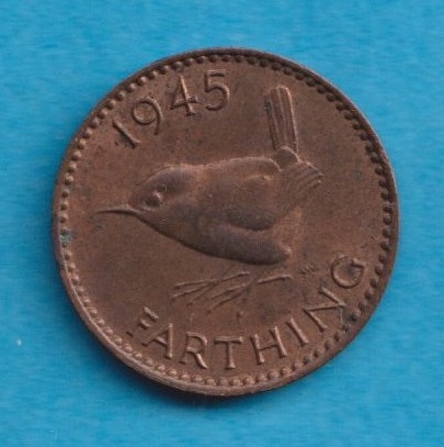  Großbritannien 1 Farthing 1945   