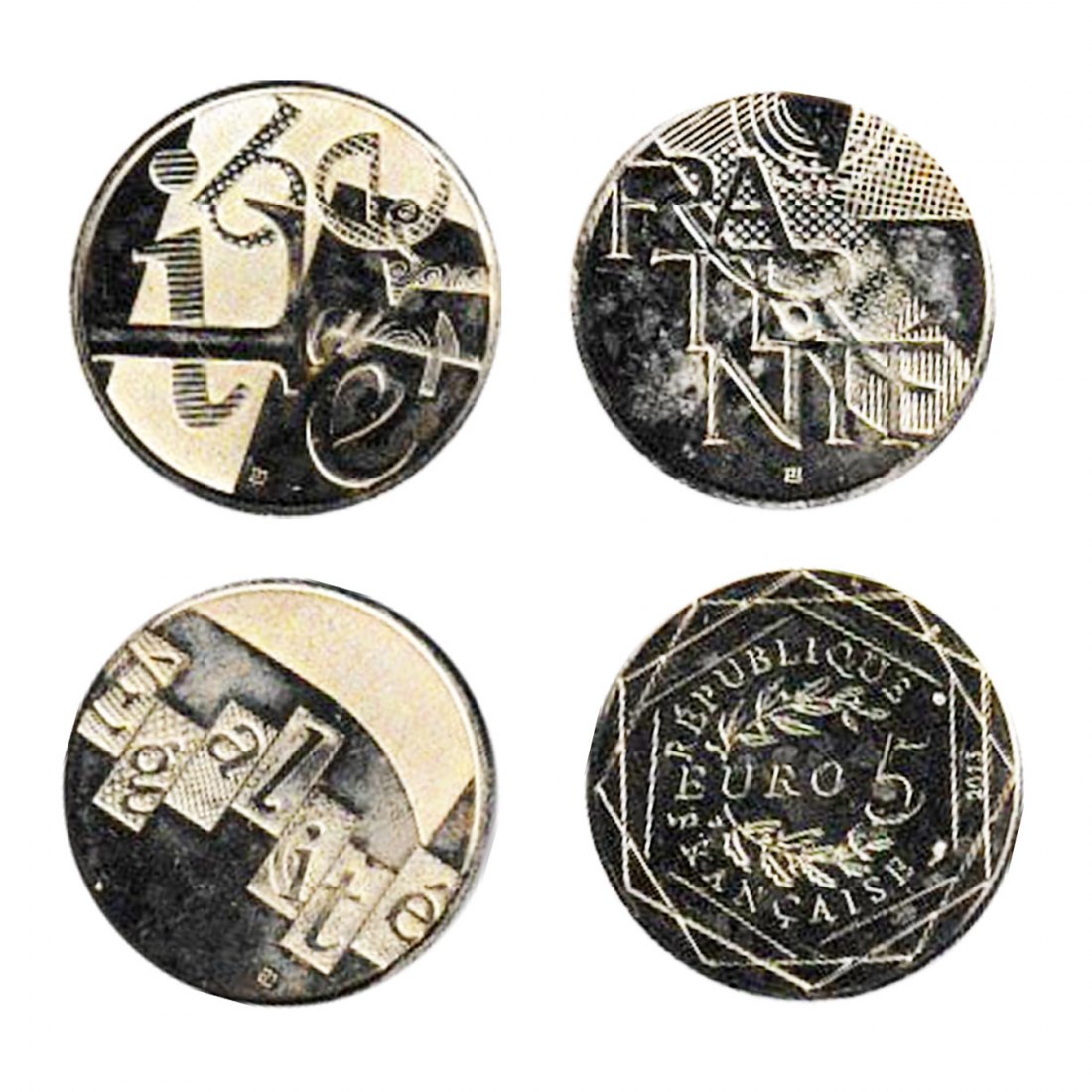  Offiz 3 x 5-Euro-Silberm Frankreich *Freiheit, Gleichheit, Brüderlichkeit* 2013 7,3g Feins   