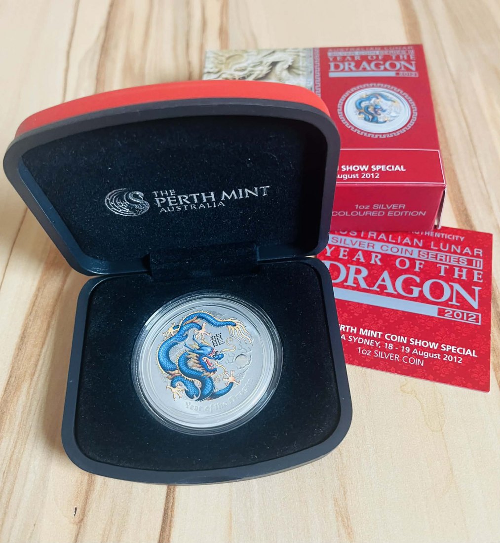  1 Unze Drachen 2012 color PP   