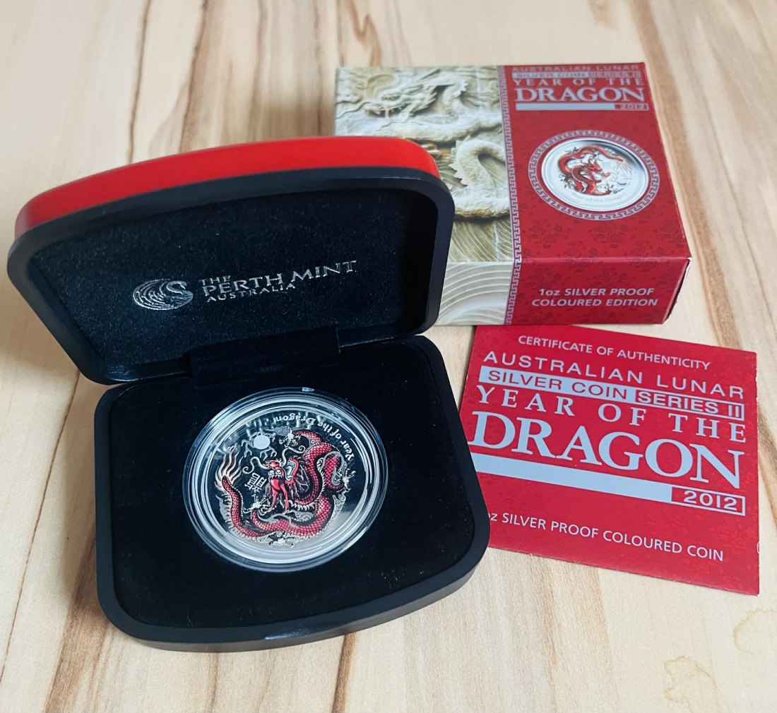  1 Unze Drachen 2012 color PP   