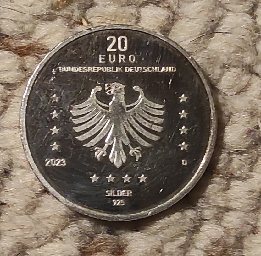  Deutschland 20 € 2023 400 Jahre Rechenmaschine   