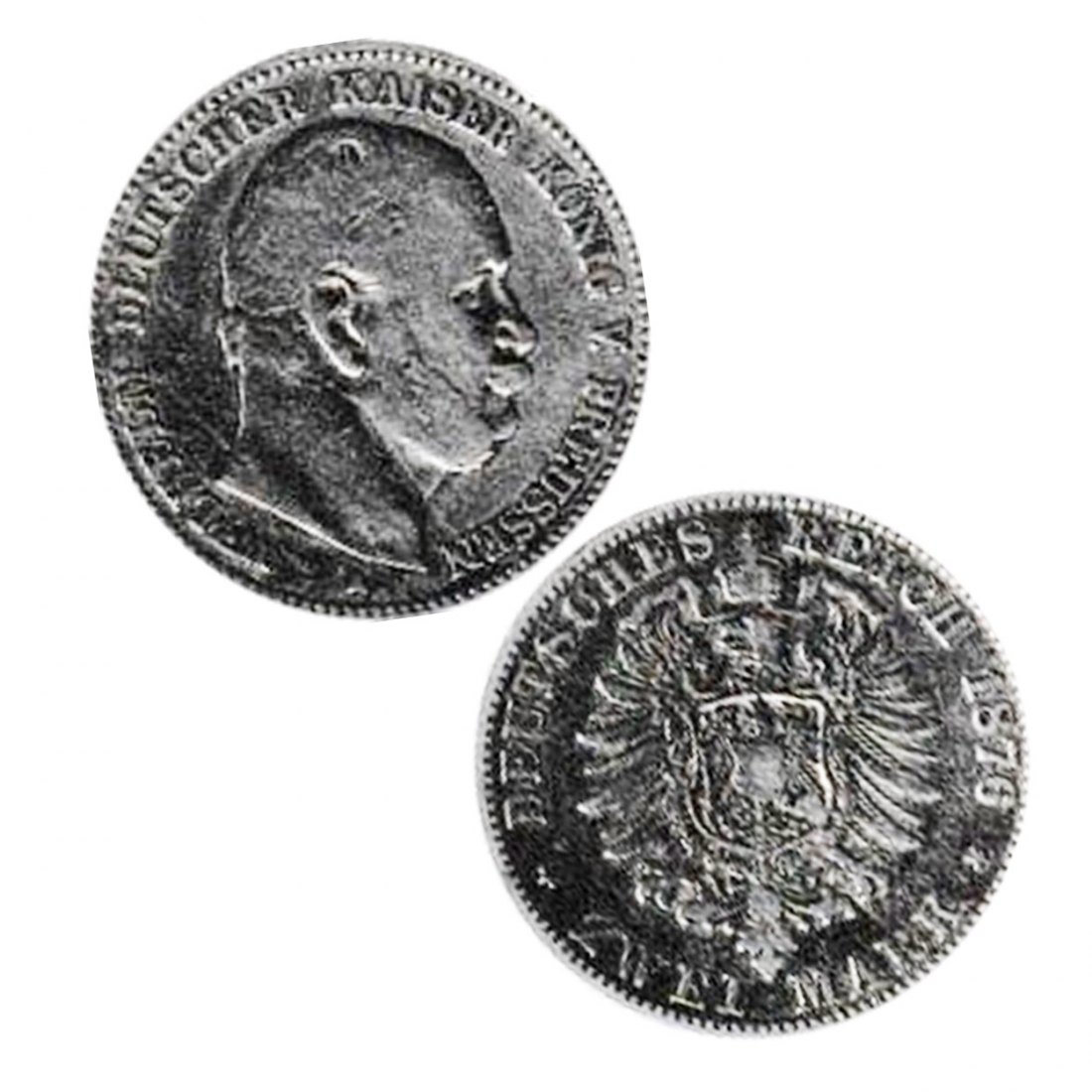  2 Mark Kaiser Wilhelm von Preussen 1876   