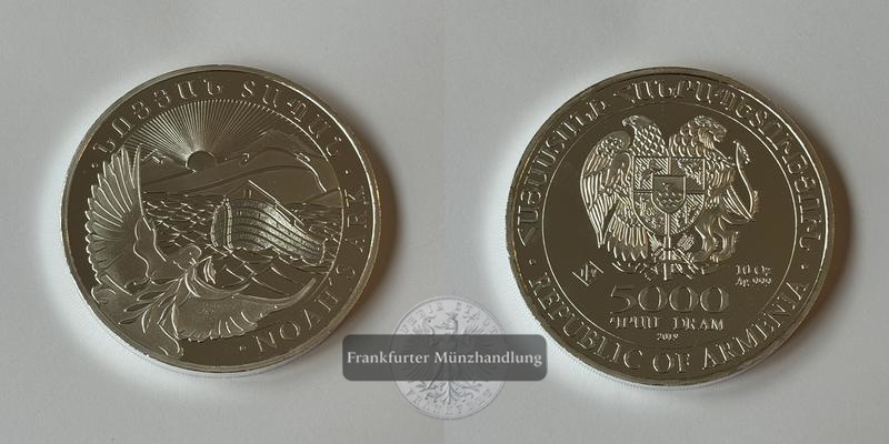  Armenien 5000 Dram 2019 Arche NoahFM-Frankfurt Feingewicht: 311 g   