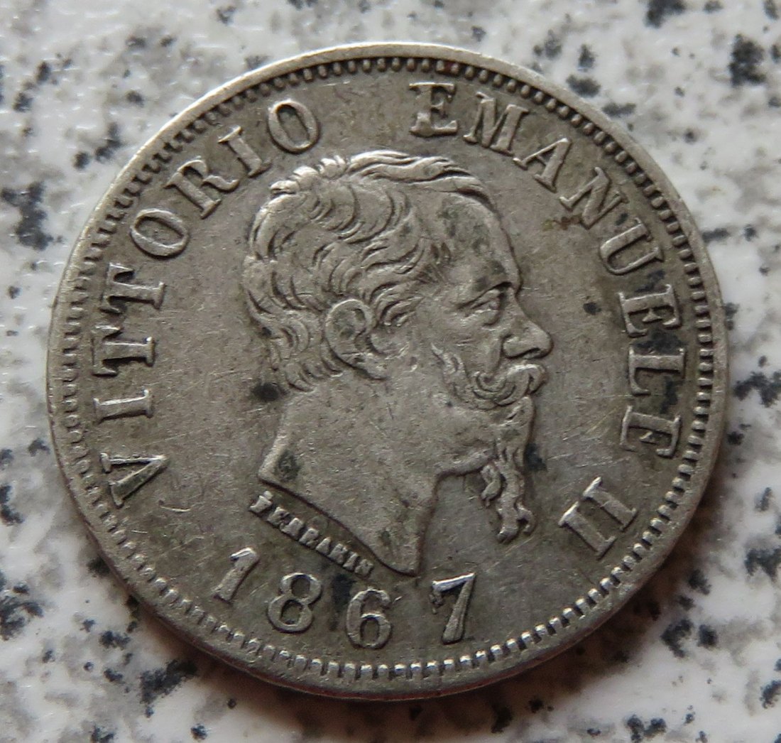  Italien 50 Centesimi 1863 N BN   