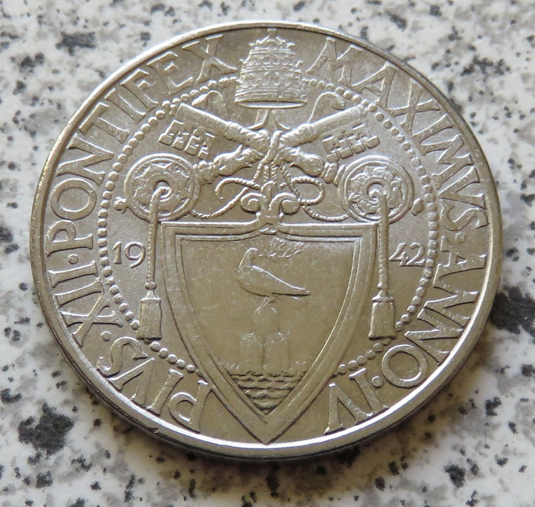 Vatikan 2 Lire 1942   