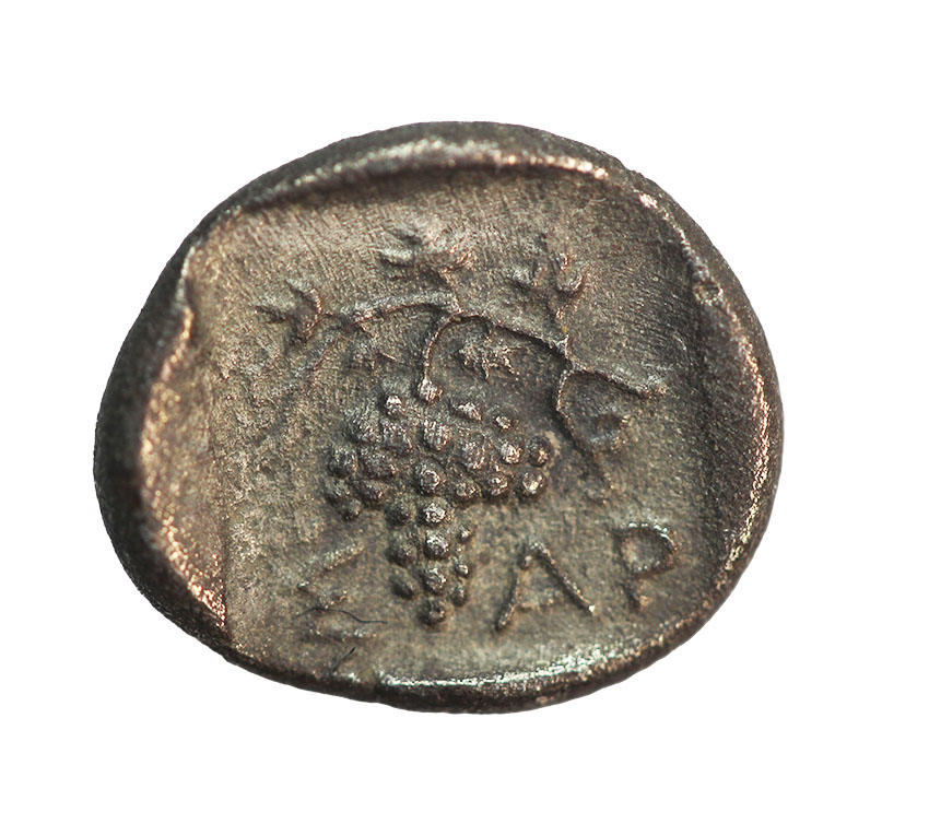  Saratokos ,King of Thrace, 444-424 BC,AR Obol 10 mm,0,76 g, RARE   