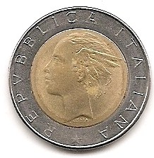  Italien 500 Lira 1986 #157   