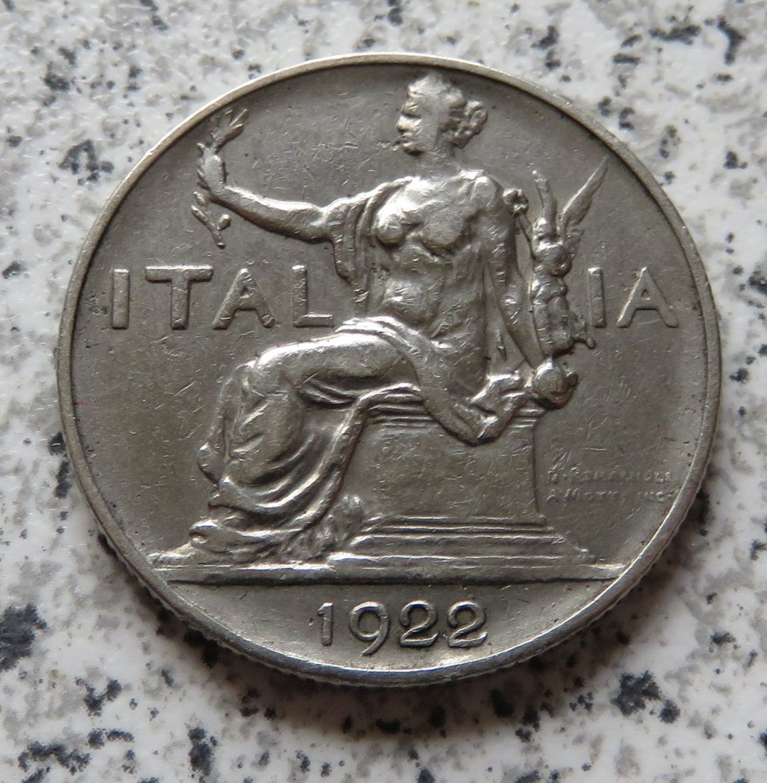  Italien 1 Lira 1922   