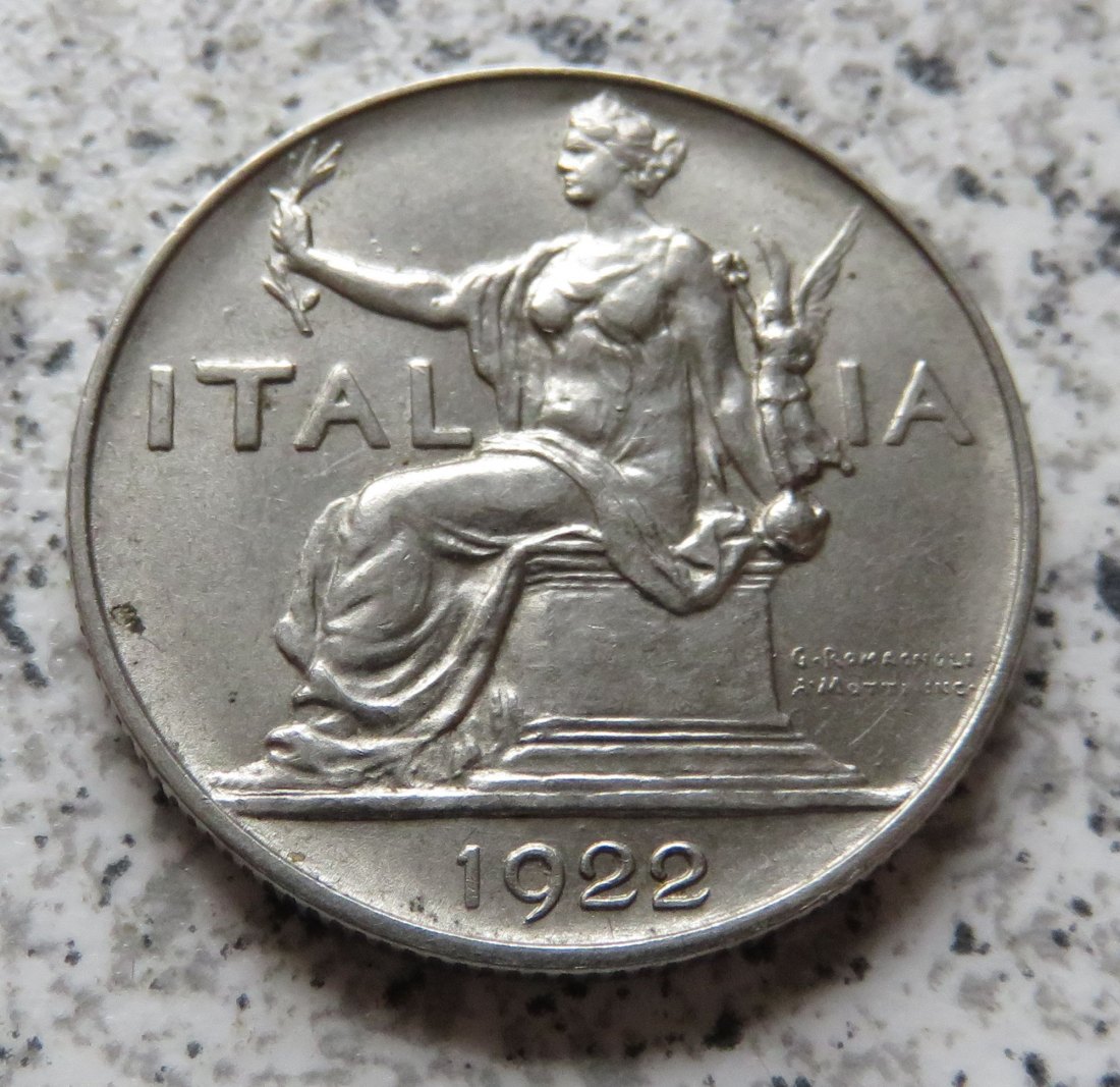  Italien 1 Lira 1922   