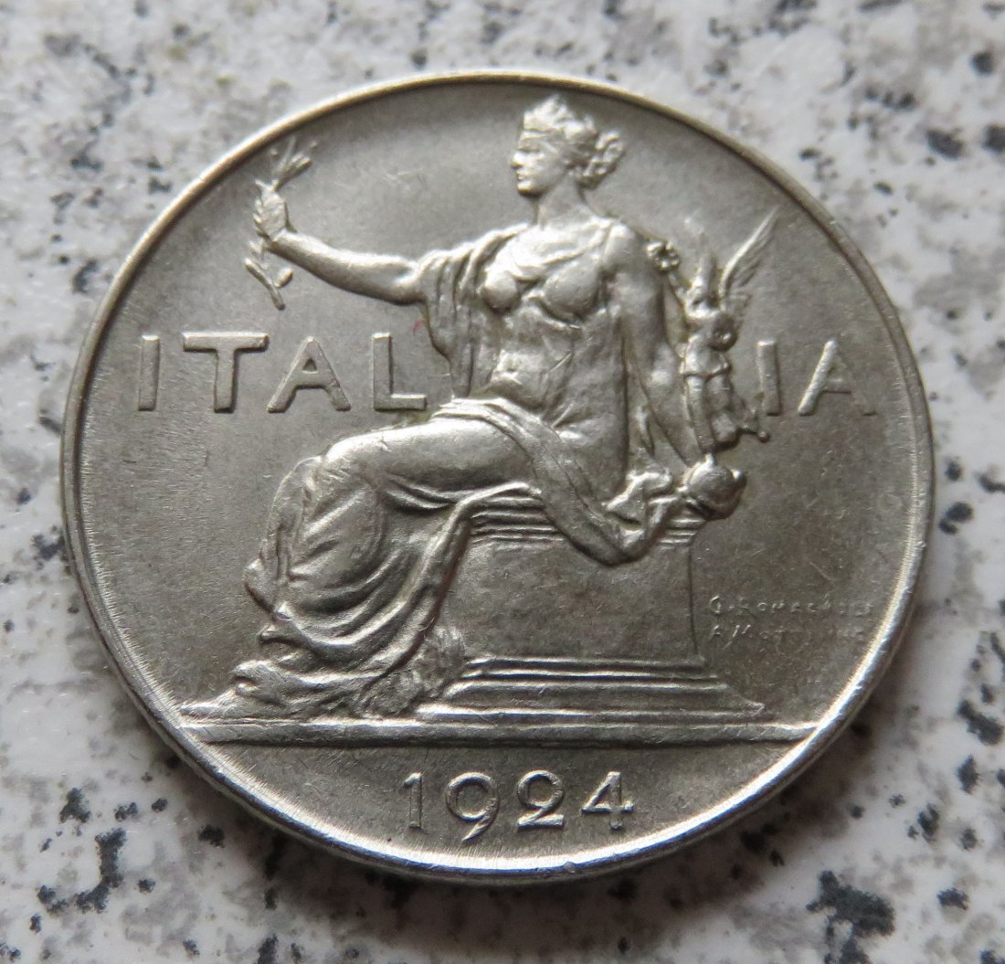 Italien 1 Lira 1924   
