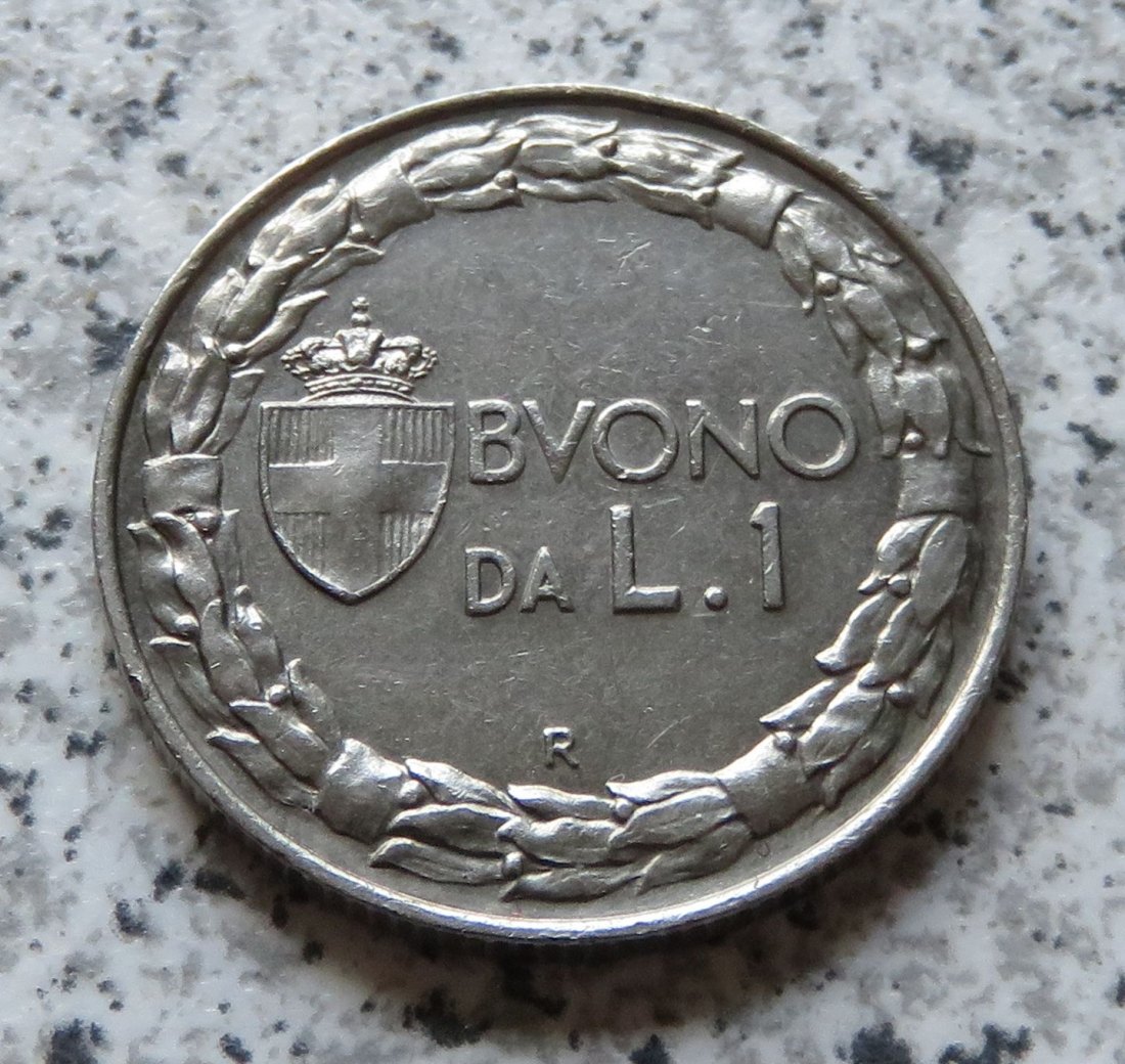  Italien 1 Lira 1928   