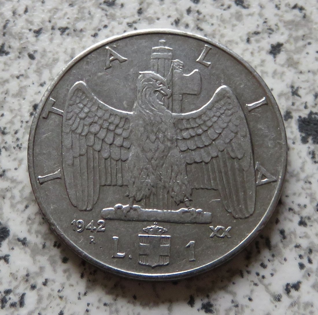  Italien 1 Lira 1942   