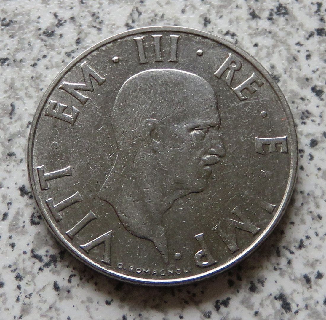  Italien 2 Lire 1940 R, nicht magnetisch   